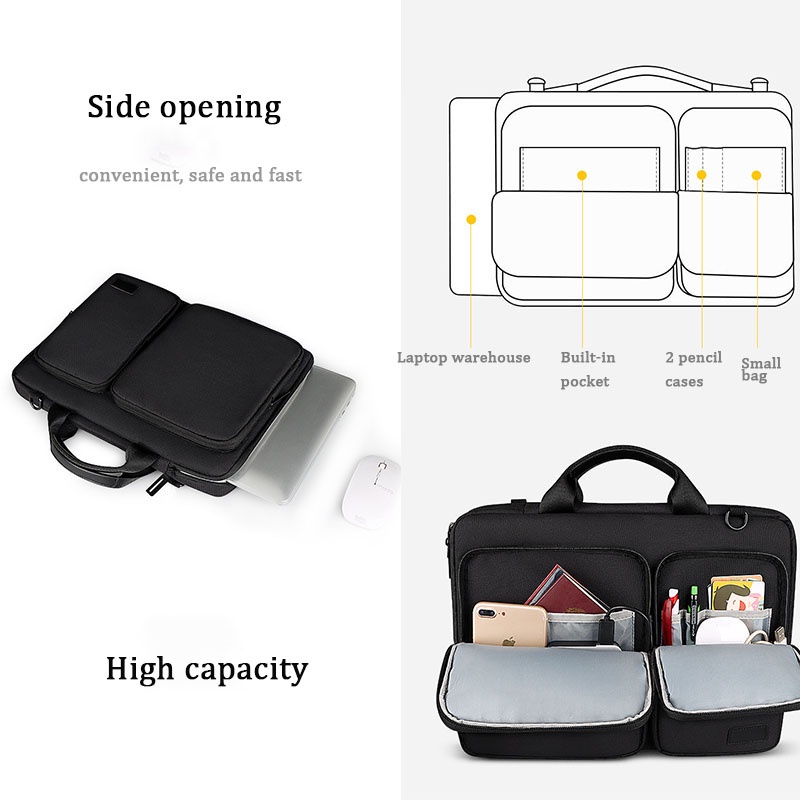 Túi đựng laptop 13.3 14 15.6 inch chống nước chống sốc thích hợp cho Macbook Air Pro 13 15