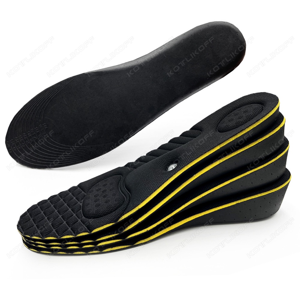 Đế Lót Giày Tăng Chiều Cao 2-5Cm Có Nam Châm Massage Chân Vô Hình Unisex
