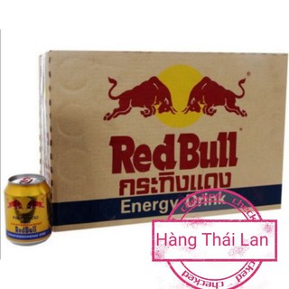 Nước tăng lực bò REDBULL Thái Lan 6 lon/ lốc{Hàng Chuẩn Thái}กระทิงแดง