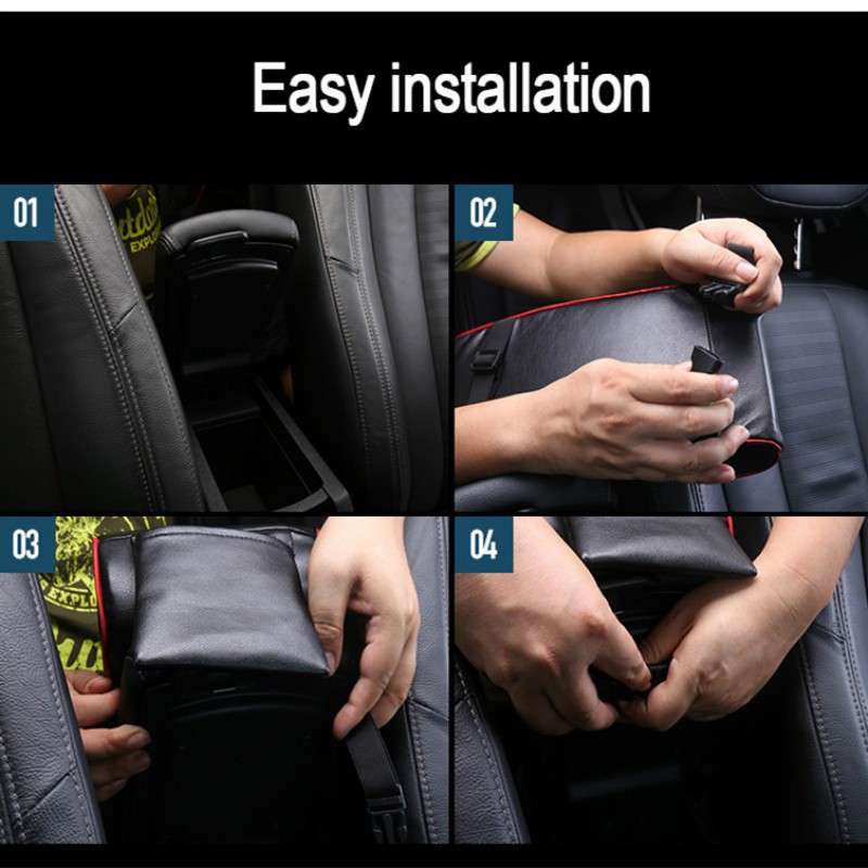 SuperAuto ĐệM Tì Tay Ô Tô Da PU Hộp Tay Vịn ô Tô Phụ KiệN Xe HơI