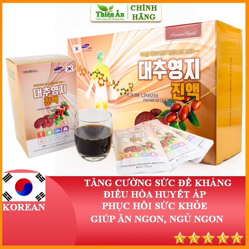 Nước Linh Chi Táo Đỏ Hàn Quốc Daedong Korea Ginseng 80ml x 30 Gói