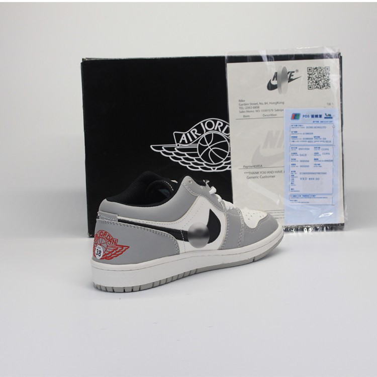 [FREE SHIP-HÀNG QUẢNG CHÂU]  Giày thể thao sneaker NK Air Jordan 1 Grey Toe Low Cổ Thấp Xám Đen full  box. X-Rio Store