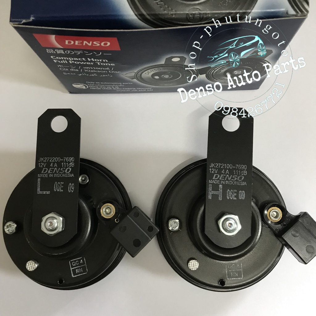 Còi đĩa chính hãng Denso 1 giắc 12V cao cấp thương hiệu đến từ Indonesia