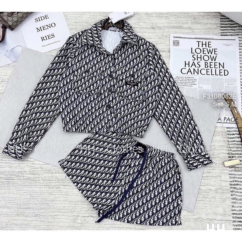 [ 𝐅𝐑𝐄𝐄 𝐒𝐇𝐈𝐏 ] SET THỂ THAO HỌA TIẾT CHỮ DI.OR