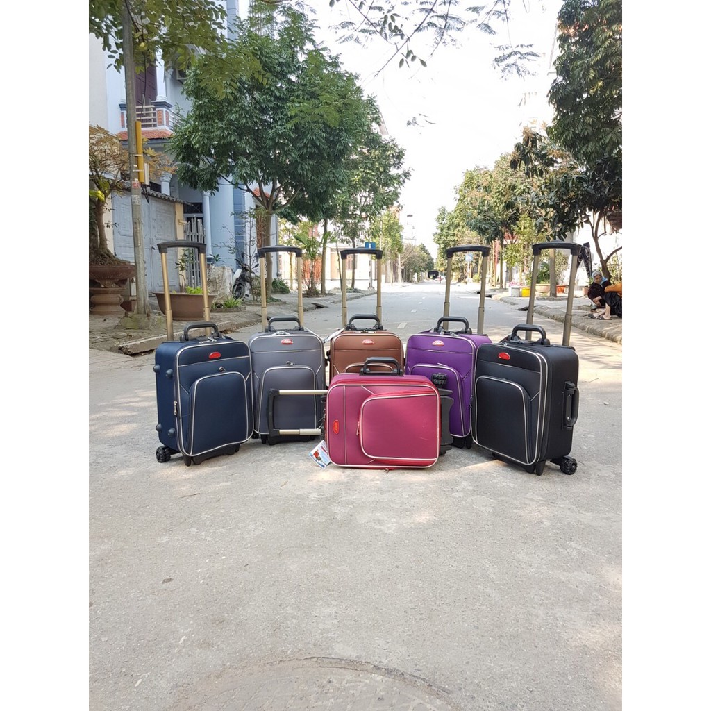 Vali vải cao cấp VL09, size 24. Bánh xoay 360 độ, màu sắc đa dạng, kiểu dáng thời trang, Cam kết chất lượng