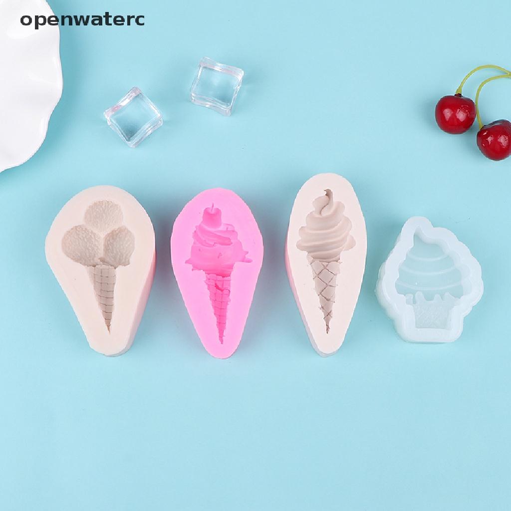Khuôn Silicon Làm Kem / Sô Cô La / Kẹo Đường Trang Trí Bánh Hình Nón Nước Ngọt vn