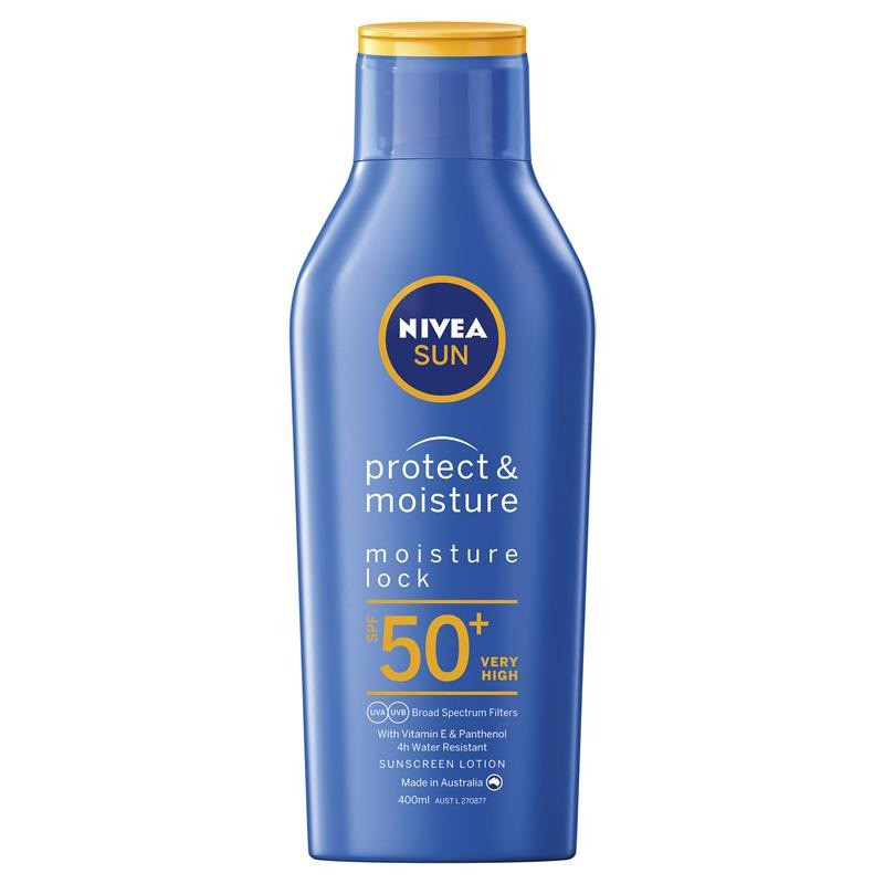 Kem chống nắng, chống nước Nivea Sun Protect & Moisture SPF50+ Very High 200ml .