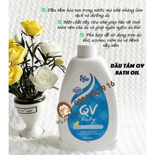 QV BABY BATH OIL HỖ TRỢ CÁC VẤN ĐỀ VỀ DA CHO BÉ (CHÀM, VIÊM DA, LÁC....)