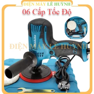 Máy chà nhám đánh bóng tròn mini Makita GV6010 total rung cầm tay dùng cho ô tô, xe máy