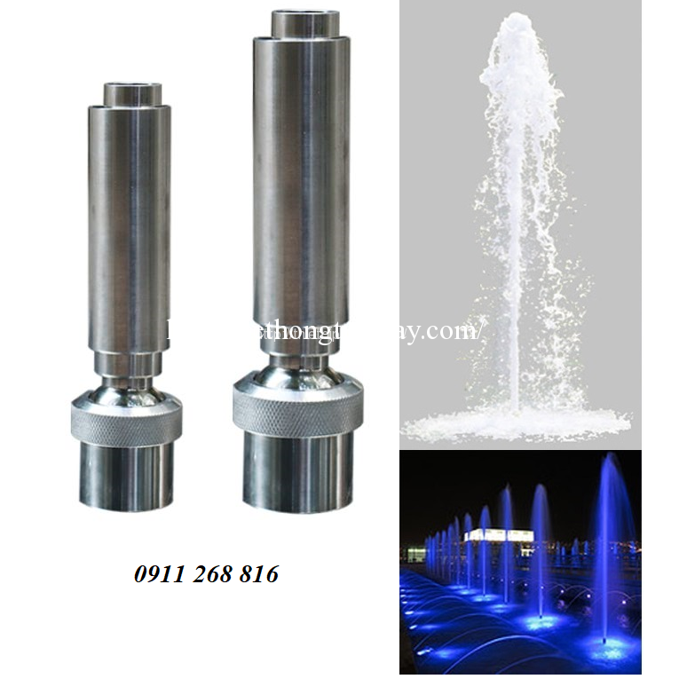 Đầu phun hình cột nước INOX phi 48mm