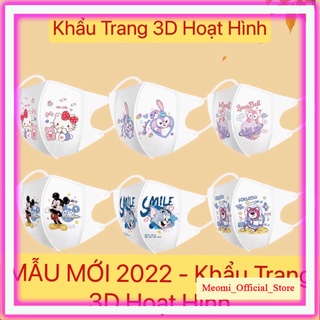 Khẩu trang cho bé, khẩu trang KF94, khẩu trang trẻ em in hình mới 2022