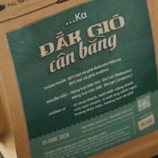 Cà phê rang xay nguyên chất DARK GIÓ CÂN BẰNG Pha Phin, Cà phê Blend Arabica Cầu Đất Robusta Đắk Lắk vị cân bằng 250g