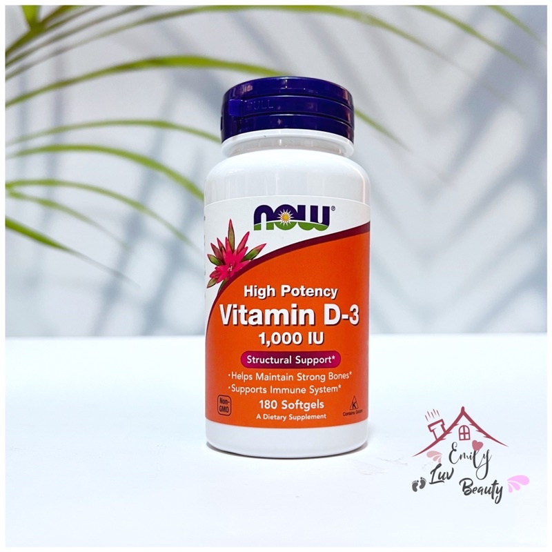 Now Vitamin D3 1000IU &amp; K2 45mcg 120v Chính Hãng Mỹ