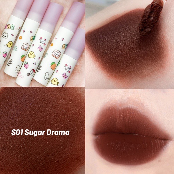 Son Kem Mịn Lì Sugar N Sugar Velvet Tint