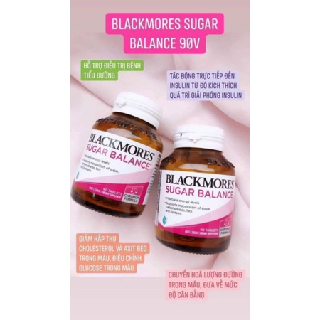 Viên uống cân bằng đường huyết  Sugar Balance Blackmores  cho người tiểu đường