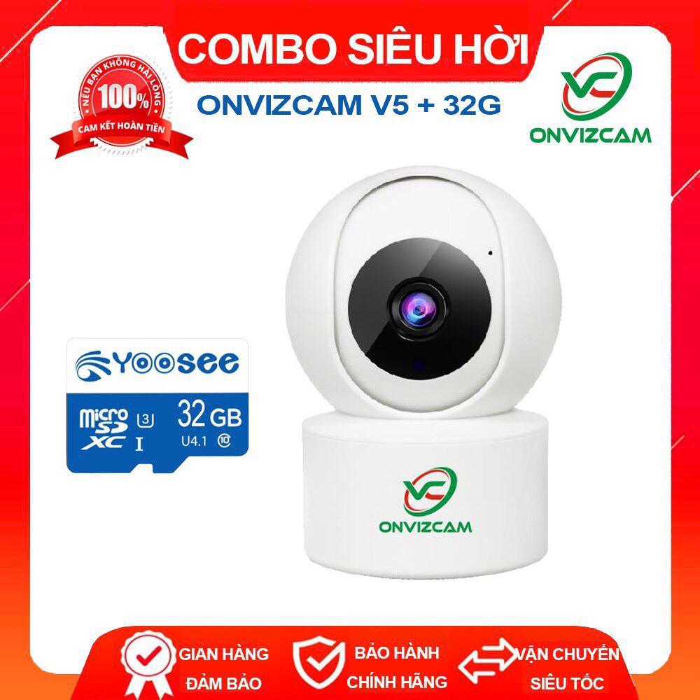 [BẢO HÀNH 12 THÁNG] Camera wifi ONVIZCAM V5PRO nâng cấp của từ yoosee, carecam