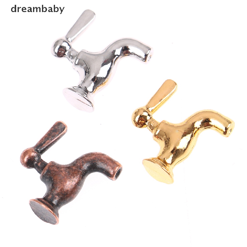 Bộ 4 Vòi Nước Kim Loại Tỉ Lệ 1: 12 Dùng Trang Trí Nhà Búp Bê