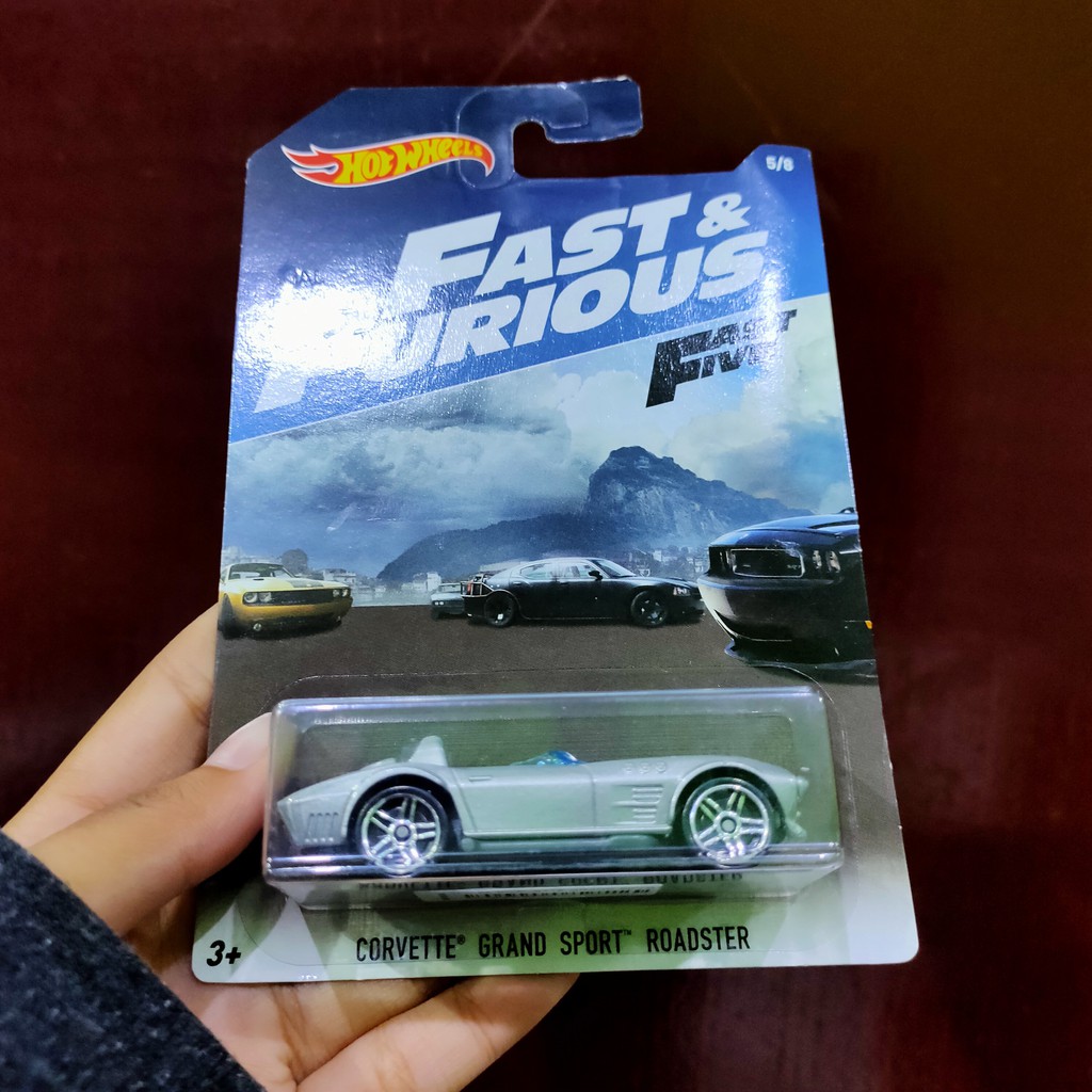 Hotwheels Bộ Thẻ Bài Trò Chơi Fast And Furious Corvette Grand Sport Roadster