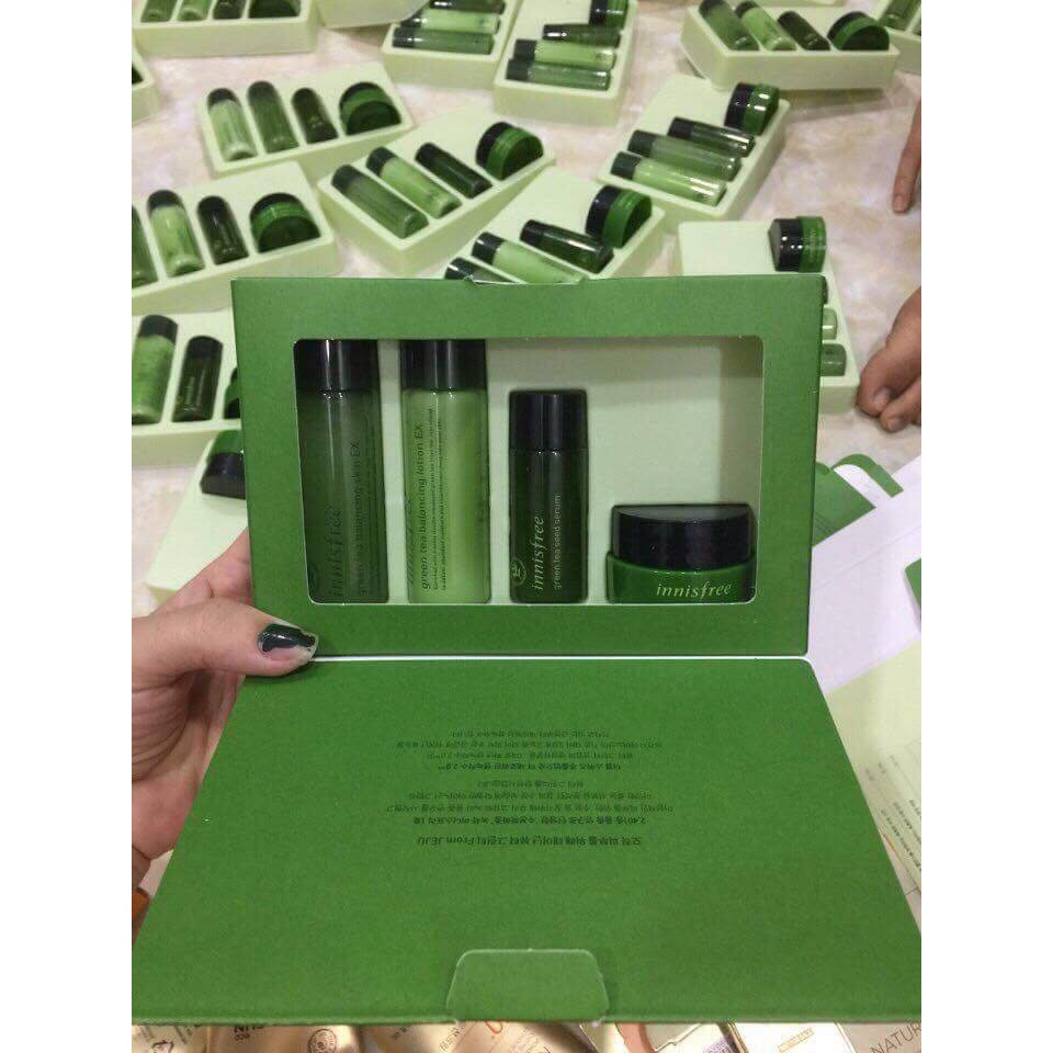 Bộ Kit Dưỡng Da Trà Xanh 4 Món Innisfree Green Tea Special Kit EX