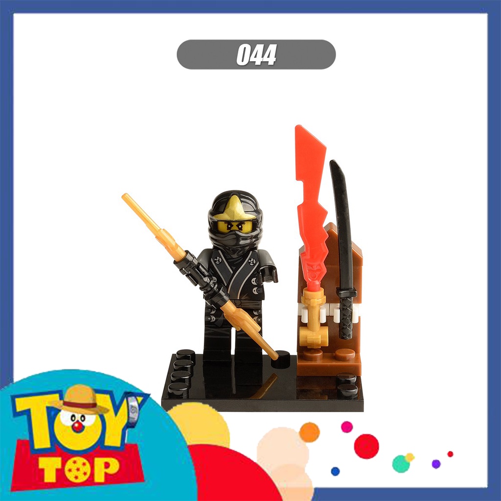Đồ chơi lắp ghép Ninja : Minifigure ninja season 3 nhân vật Jay Garmadon Zane Kai X043 - X050
