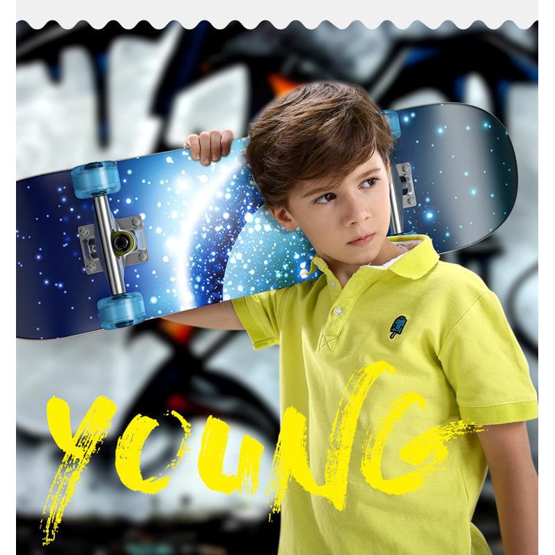 Ván trượt Skateboard ván trượt thể thao có đèn led phát sáng cho trẻ em và người lớn