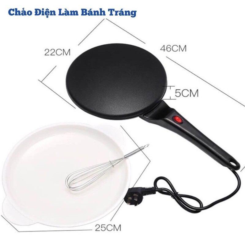 Chảo Điện Tráng Bánh, Làm Bánh Mỏng, Chảo Nướng Bánh Tráng, Bánh Crepe, Bánh Pancake