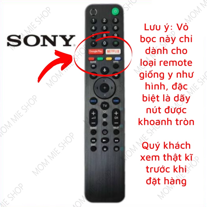 Vỏ bọc remote tivi SONY ôm sát toàn bộ remote, chống bụi bẩn, chống trượt, chống shock - I029