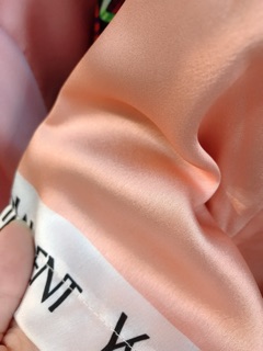 Bộ pijama dài tay cổ nơ lụa satin