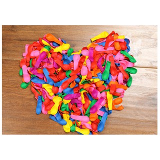 Bong bóng ném nước tròn trơn đủ màu 10 cm - 500 Cái/1 Bịch - Chirita Shop