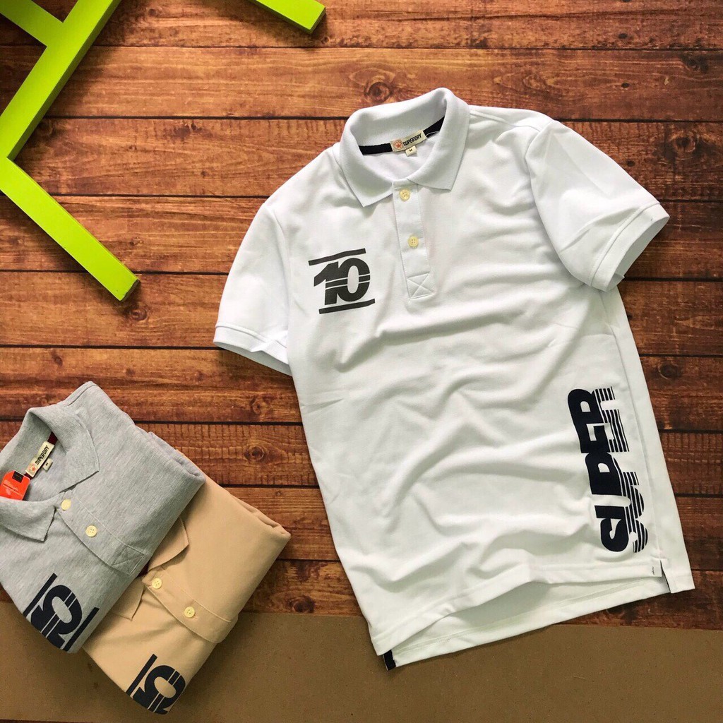 ÁO THUN NAM DRY SỐ 10 CỔ BẺ