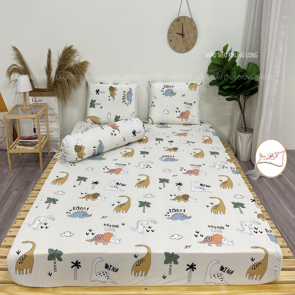 Ga chống thấm cho bé, chính hãng PT chất liệu 100% cotton nano thun lạnh, drap chống thấm tuyệt đối, bé tè lau là sạch