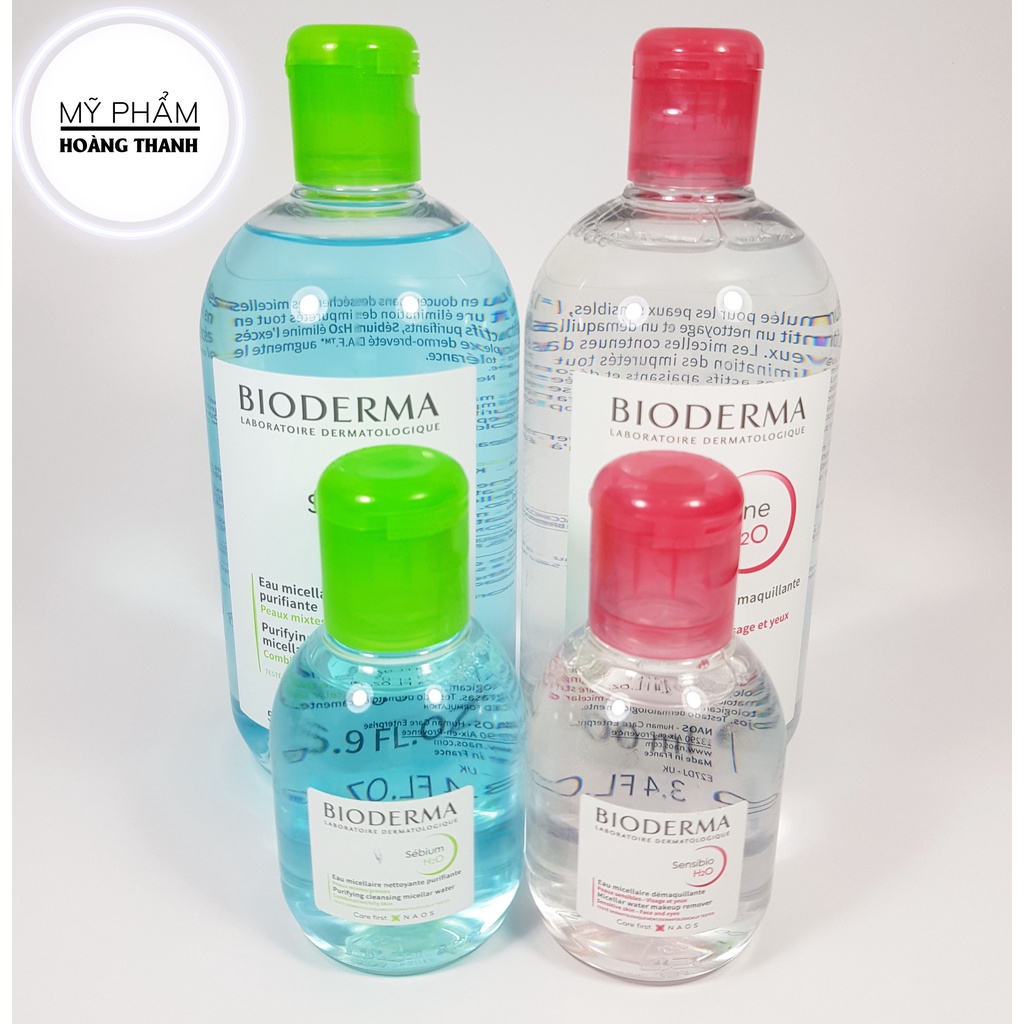 Nước Tẩy Trang Bioderma H20 Dành Cho Các Loại Da 100/500ml