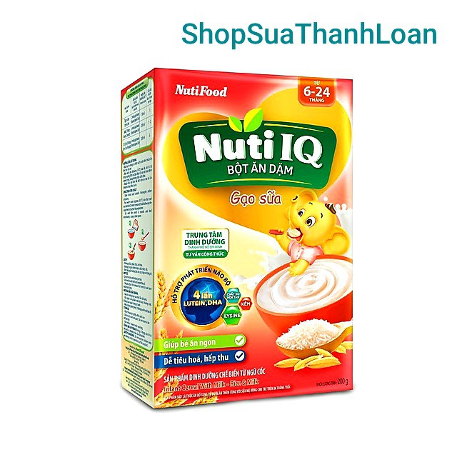 [HSD T12-2023] BỘT ĂN DẶM GẠO SỮA NUTIFOOD 200G