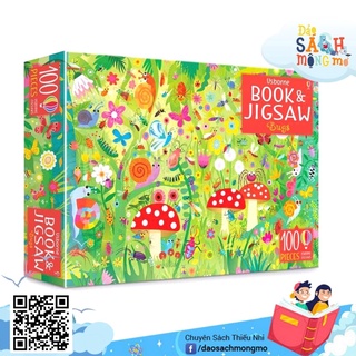 Bộ xếp hình cho bé usborne puzzle b00k and jigsaw bugs