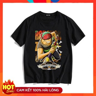 One Piece ✅ZORO✅ Áo thun One Piece Roronoa Zoro freesize dưới 70kg
