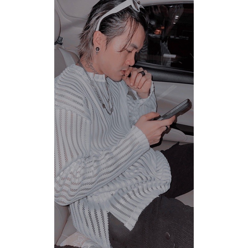 ÁO LƯỚI TAY DÀI NAM NỮ / FORM RỘNG OVERSIZED / AZIERLOCO🚩