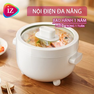 Nồi lẩu điện mini đa năng OLAYKS công suất 700W tiết kiệm năng lượng an toàn cho sức khỏe, dung tích 2 lít BH 12 tháng