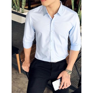 ÁO SƠ MI LỤA GẤP HỘP CAO CẤP XANH HÒA BÌNH, CỔ BẺ DÁNG ÔM BODY, CHẤT VẢI MỀM MỊN CHỐNG NHĂN