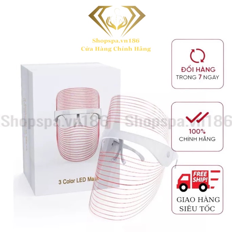 Mặt nạ ánh sáng 3 màu-Led - Dùng Cá Nhân SPA - TMV