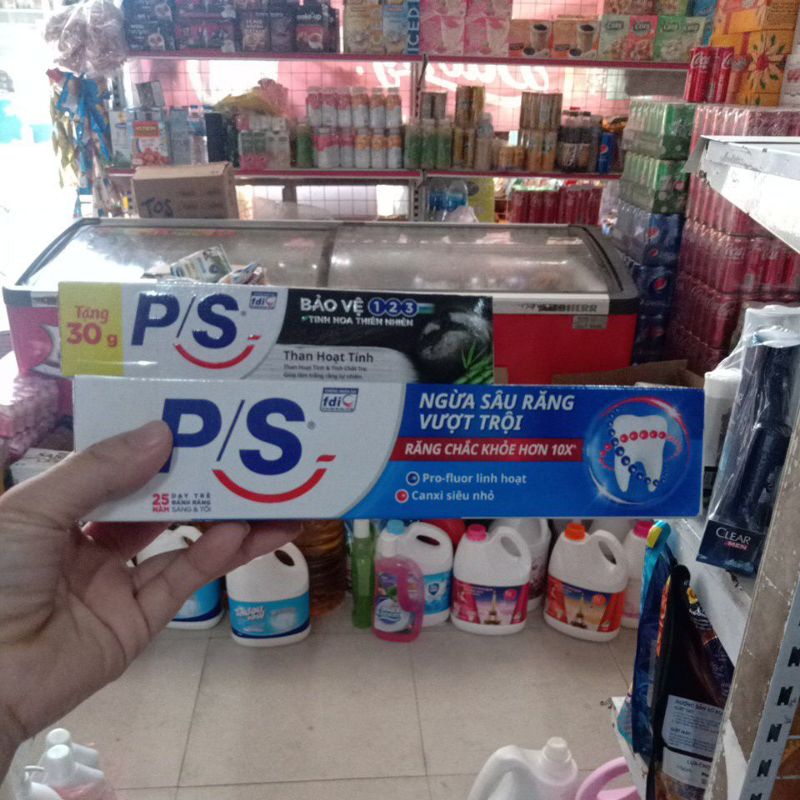 Kem đánh răng P/S 180g tặng hộp nhỏ