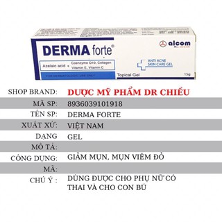 DERMA FORTE 15g - GEL NGỪA MỤN, GIẢM THÂM, LIỀN SẸO CHÍNH HÃNG