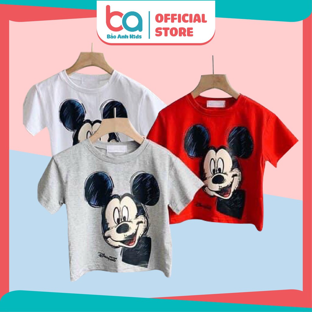 Áo Cotton Cho Bé Trai Bé Gái - Cộc Tay Minky Mom - Co Giãn Tốt, Mềm Mịn