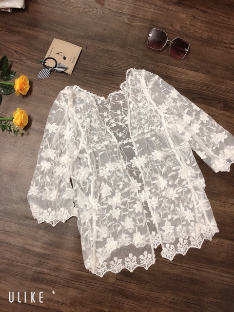 03-Set bikini ren 3 món đi biển - áo bra- quần sóc- áo choàng ( CÓ BÁN RỜI) | BigBuy360 - bigbuy360.vn