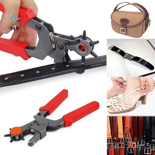 Kìm đục lỗ thắt lưng 6 kích cỡ tiện dụng