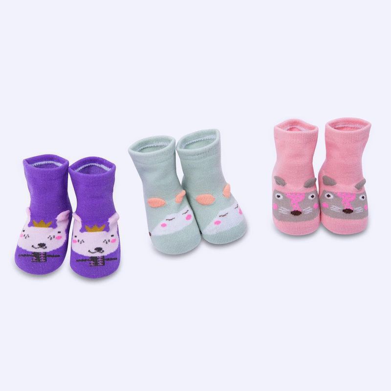 1 đôi Tất Pony kid có chống trượt đóng túi zip  (buôn/sỉ)