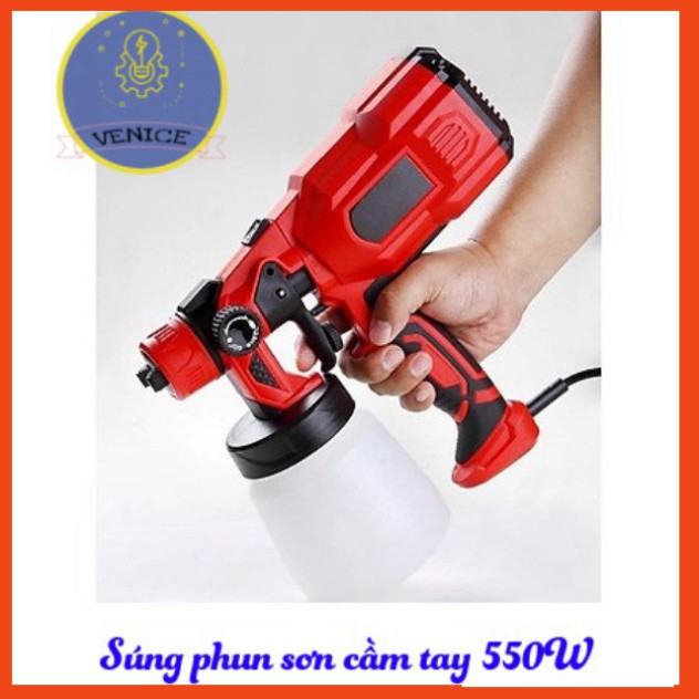 Súng phun sơn cầm tay VENICE- Dùng điện 220V - Công suất 550W - Bảo hành 12 tháng