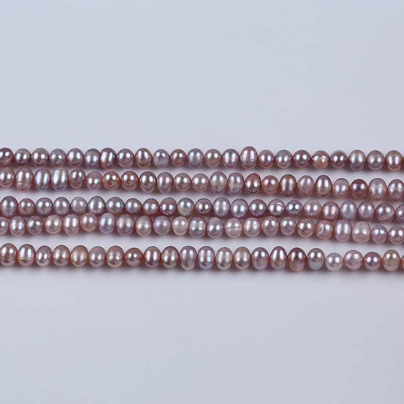 Sợi dây ngọc trai cao cấp 5-6mm dùng làm đồ trang sức thủ công