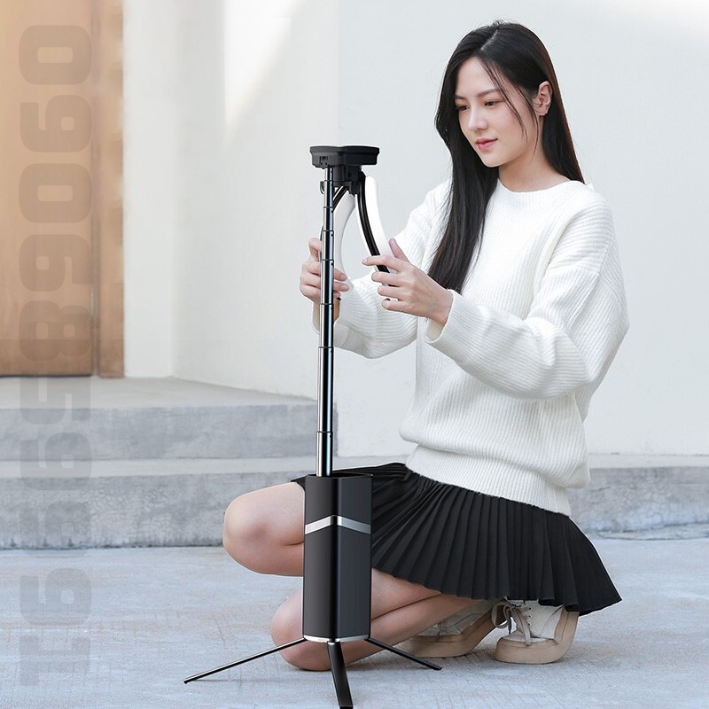 Chân tripod quay video,gậy livestream chụp hình review kèm đèn gấp gọn CYKE (YY-1)