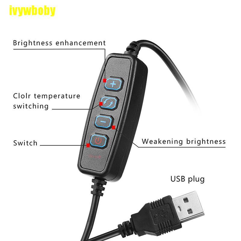 Đèn Led Tròn 6 "5500K Cổng Usb Có Thể Điều Chỉnh Độ Sáng Hỗ Trợ Quay Video Live Vbml Cho Điện Thoại | BigBuy360 - bigbuy360.vn