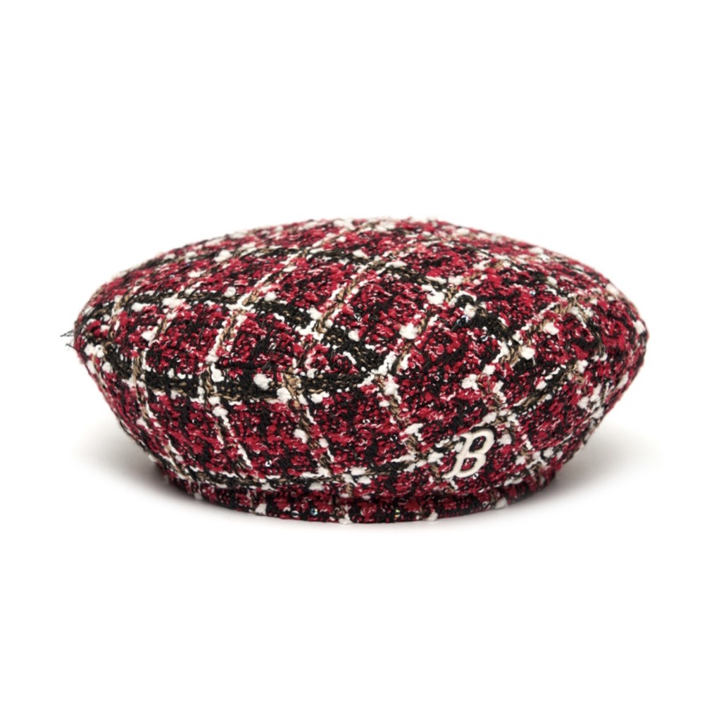 Mũ MLB beret dạ đỏ Boston